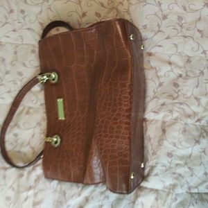 Anne Klein Brown Leather Handbag